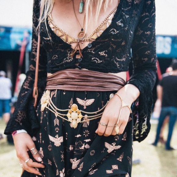 🌸 GOOD VIBES 🌸 TROPICAL FESTIVAL STYLISH GYPSY FEATHER UNIQUE TRENDY SUGAR BABE - Picture 10 of 16